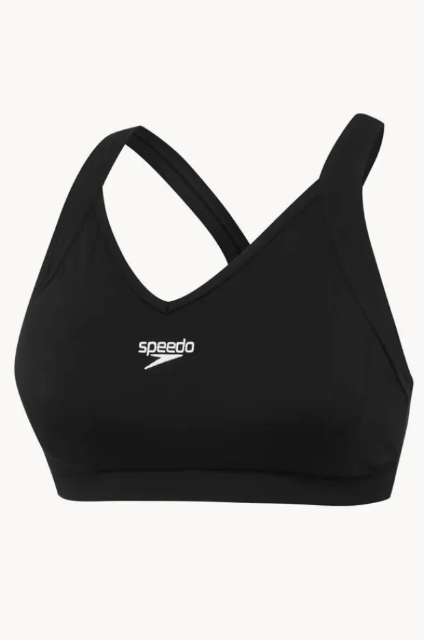 Bikini Tops|Speedo Eco Endurance+ Cross Trainer Racer Top BLACK