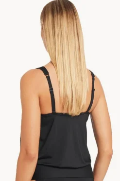 Tankini Tops|Sea Level Eco Essentials Blouson Tankini Separate Black