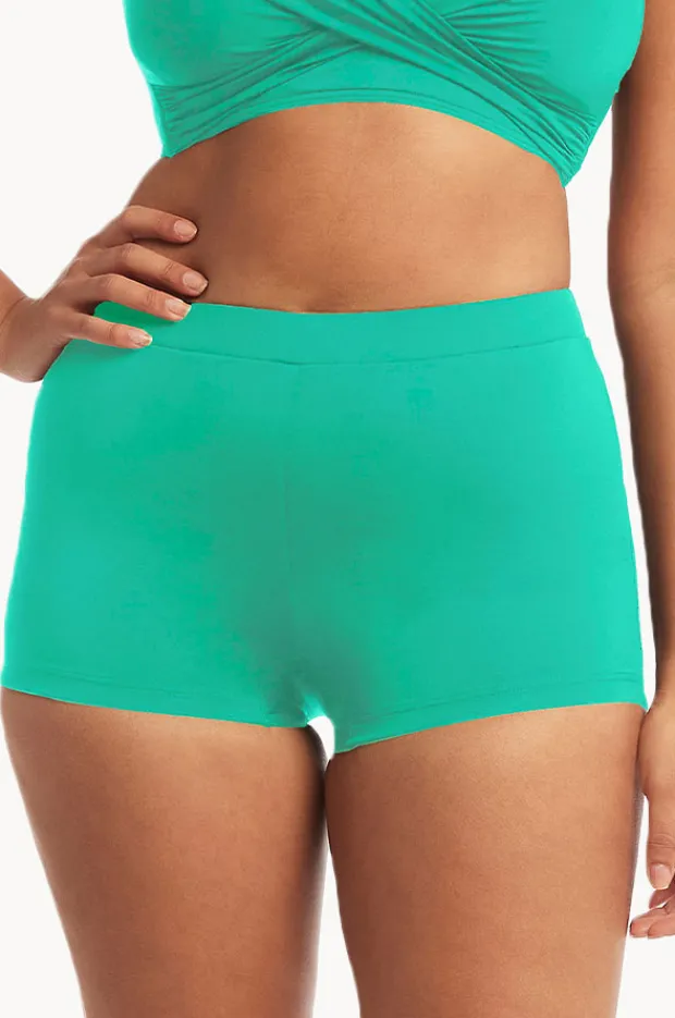 Bottoms|Sea Level Eco Essentials Boyleg Pant Evergreen