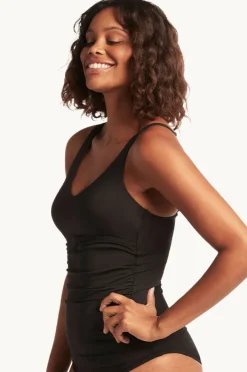 Tankini Tops|Sea Level Eco Essentials D/DD Cup Tankini Separate Black