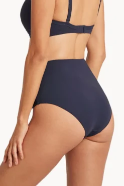 Bottoms|Sea Level Eco Essentials Gathered High Waist Pant Night sky