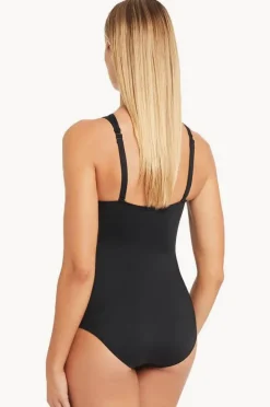 One Pieces|Sea Level Eco Essentials High Neck One Piece Black