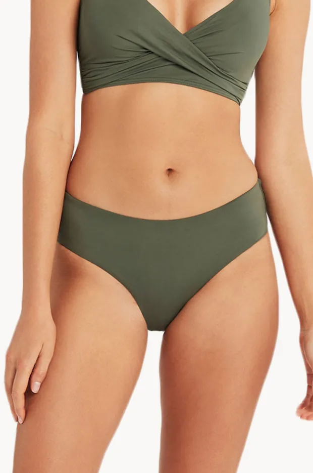 Bottoms|Sea Level Eco Essentials Mid Bikini Pant Khaki