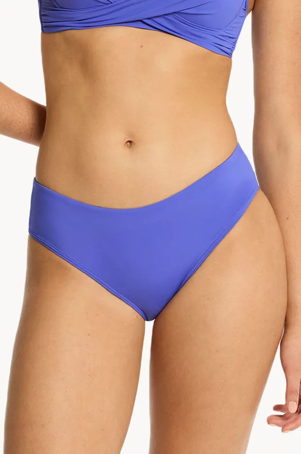 Bottoms|Sea Level Eco Essentials Mid Bikini Pant Iris