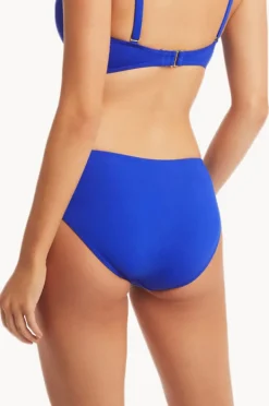 Bottoms|Sea Level Eco Essentials Mid Bikini Pant Cobalt
