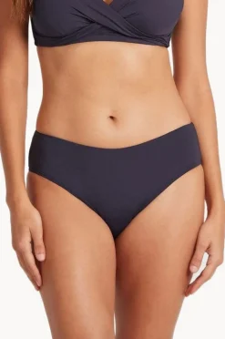 Bottoms|Sea Level Eco Essentials Mid Bikini Pant Night sky