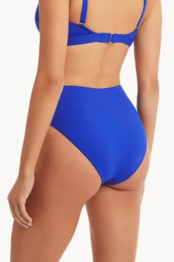 Bottoms|Sea Level Eco Essentials Retro High Waisted Pant Cobalt