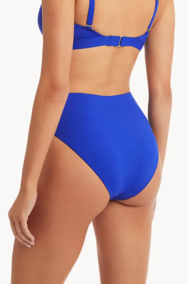 Bottoms|Sea Level Eco Essentials Retro High Waisted Pant Cobalt