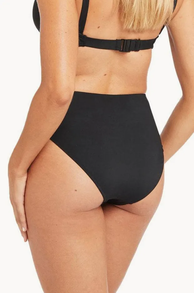 Bottoms|Sea Level Eco Essentials Retro High Waisted Pant Black