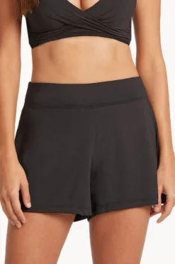 Bottoms|Sea Level Eco Essentials Swim Short Black