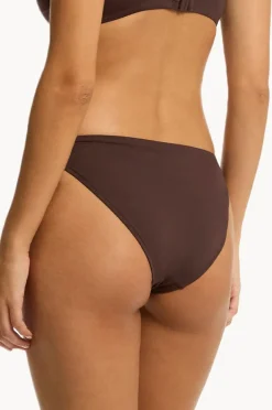 Bottoms|Sea Level Eco Essentials Tie Side Cheeky Pant Cocoa
