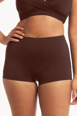 Bottoms|Sea Level Eco Plains Boyleg Pant Cocoa