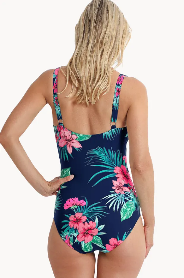 One Pieces|Jantzen Eden East DD/E Cup Mesh Frill One Piece Ink