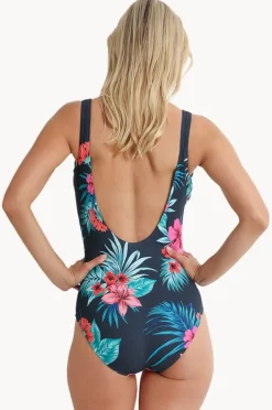 One Pieces|Jantzen Eden East Gathered Twist One Piece Ink
