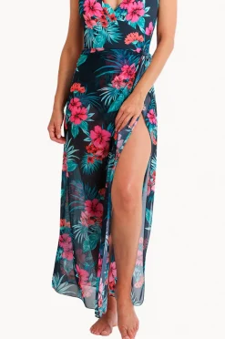 Sarongs|Jantzen Eden East Midi Mesh Sarong Ink