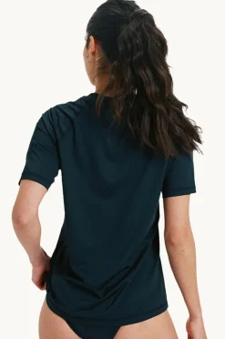 Rashies & Sunsuits|Roxy Essential Short Sleeve Suntop Black