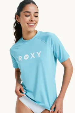 Rashies & Sunsuits|Roxy Essential Short Sleeve Suntop Coast