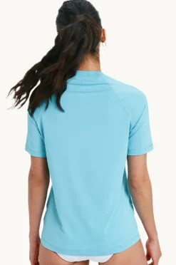 Rashies & Sunsuits|Roxy Essential Short Sleeve Suntop Coast