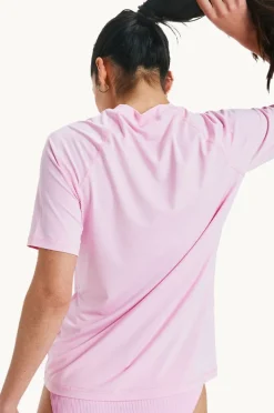 Rashies & Sunsuits|Roxy Essential Short Sleeve Suntop Bonbon