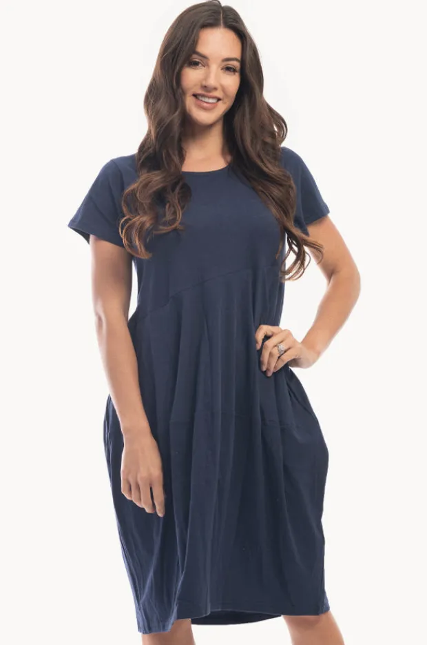 Dresses|Orientique Essentials Bubble Dress Navy