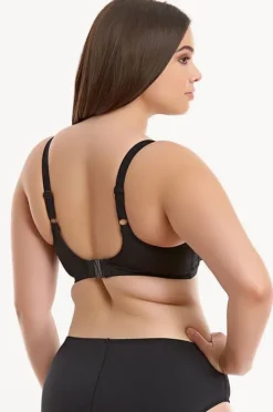 Bikini Tops|Elomi Swimwear Essentials F Cup Plunge Bra BLACK