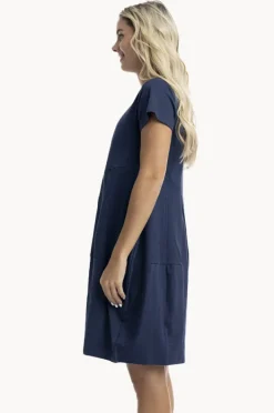 Dresses|Orientique Essentials Knit Bubble Dress Navy
