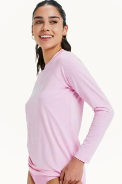 Rashies & Sunsuits|Roxy Essentials Long Sleeve Suntop Bonbon