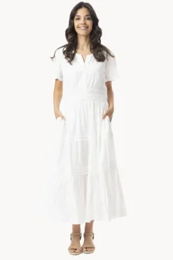 Dresses|Orientique Essentials Poplin Maxi Dress White