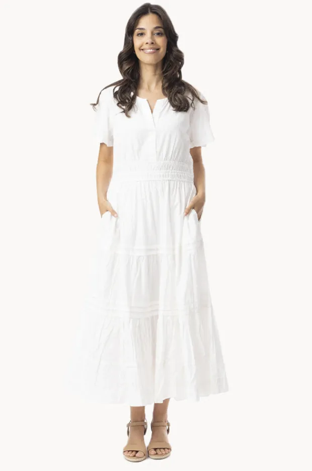 Dresses|Orientique Essentials Poplin Maxi Dress White