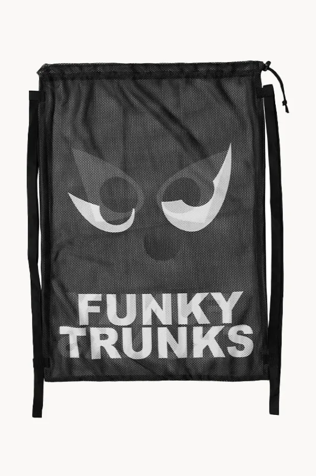 Sport Bags|Bags|Funky Trunks Eye Spy Mesh Gear Bag Black/white