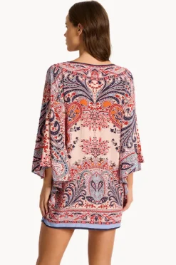 Dresses|Monte u0026 Lou Faith Mini Dress Red/Blue