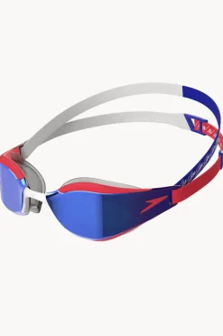 Goggles|Goggles|Speedo Fastskin Hyper Elite Mirror Goggle Red/blue