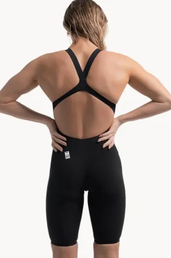 Fastskin Racing Suits|Speedo Fastskin LZR Pure Valor 2.0 Open Back Kneeskin BLACK
