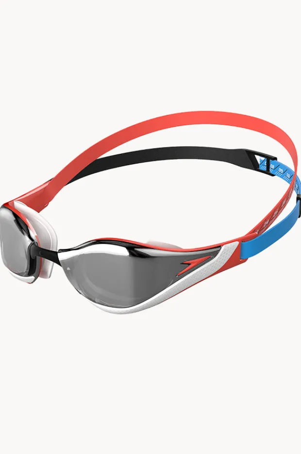 Goggles|Goggles|Speedo Fastskin Pure Focus Mirror Goggle Red/white