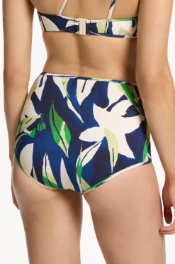 Bottoms|Jets Fauna High Waist Boyleg Ink