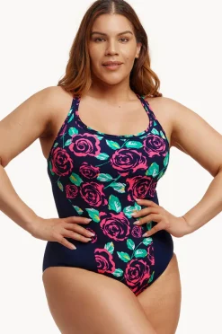 One Pieces|Funkita Feeling Rosy Locked In Lucy One Piece Navy/pink