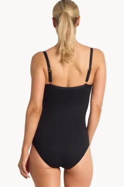 One Pieces|Jantzen Fierce F/G Cup Ruched Front One Piece Black