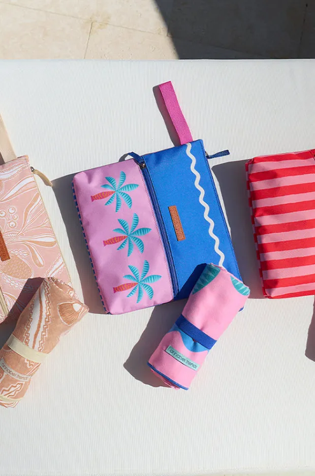 Travel|Bags|Annabel Trends Fiesta Beach Wet Pouch Pink/blue