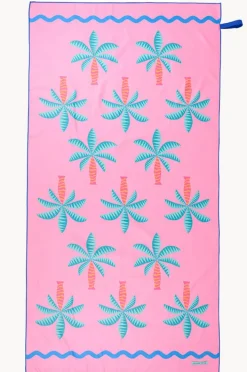 Towels|Towels|Annabel Trends Fiesta Palm Sand Free Towel Pink/blue