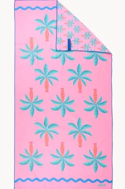 Towels|Towels|Annabel Trends Fiesta Palm Sand Free Towel Pink/blue