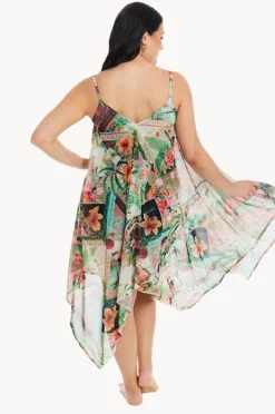 Overswim|Togs Swimwear Fiji Mesh Dress Green/multi