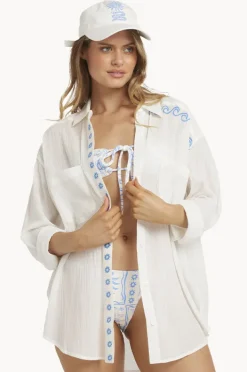 Tops|Billabong Find Me Here Button Down Shirt Salt Crystal