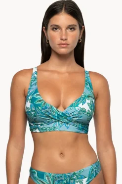 Bikini Tops|Nip Tuck Fiorenza Louise Cross Over Bra Mint