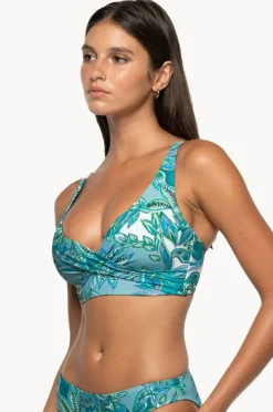 Bikini Tops|Nip Tuck Fiorenza Louise Cross Over Bra Mint