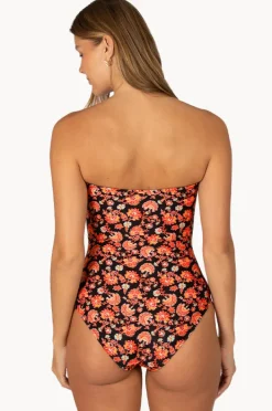 One Pieces|Baku Flamenco Bandeau One Piece Black