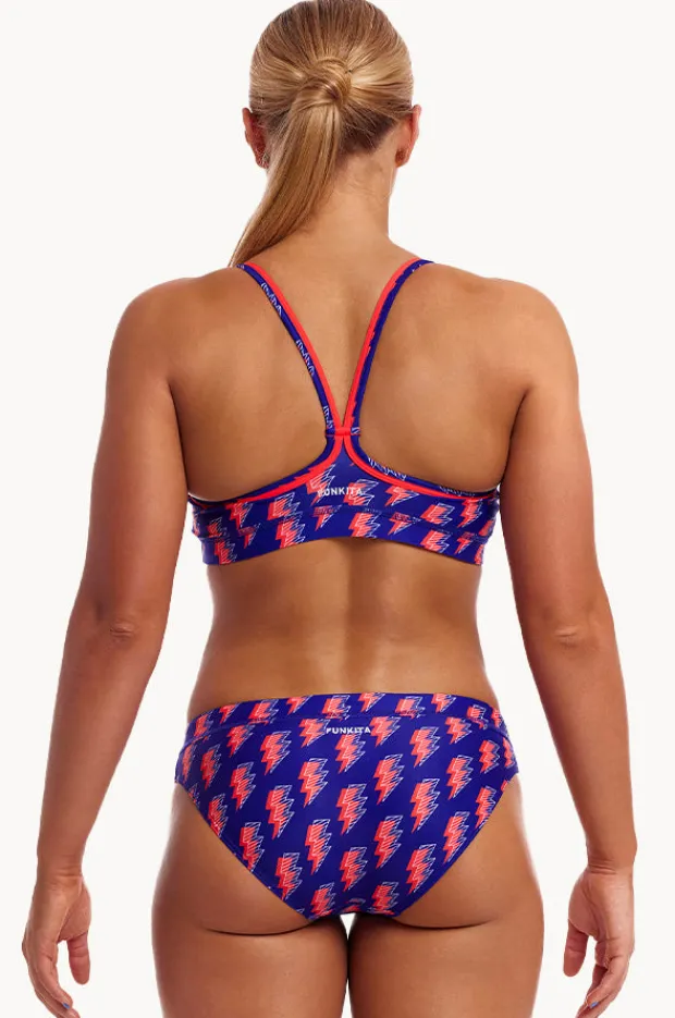 Bikini Sets|Funkita Flash Crop Set Navy/red