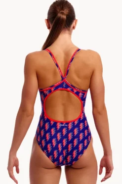 One Pieces|Funkita Flash Diamond Secure One Piece Navy/red