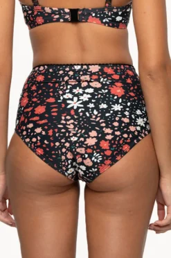 Bottoms|Nip Tuck Fleur Fiesta Marilyn High Waist Pant Black