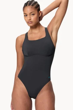 One Pieces|Speedo Flex Band One Piece Black/blue