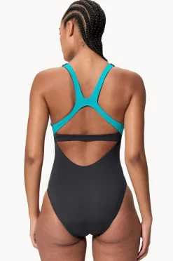 One Pieces|Speedo Flex Band One Piece Black/blue